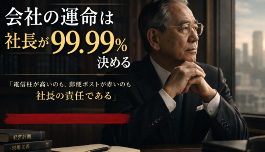 会社の運命は社長が99.99%決める ── 一倉定が突きつける「不都合な真実」と「希望」