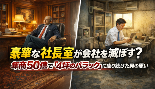 第13話：豪華な社長室が会社を滅ぼす？年商50億で「4坪のバラック」に座り続けた男の真意
