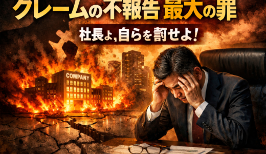 第15話：クレームの不報告こそ最大の罪 ── 社長、社員を叱る前に自分を罰しなさい