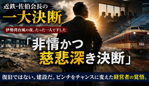 第6話：近鉄・佐伯会長の一大決断 ── 伊勢湾台風の夜、たった一人で下した「非情かつ慈悲深き」決断
