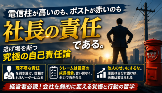 第8話：電信柱が高いのも社長の責任 ── 逃げ場を断つ「究極の自己責任論」